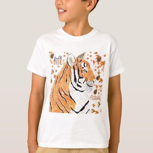 Herbst/Herbst Tiger T-Shirt (Vorderseite)