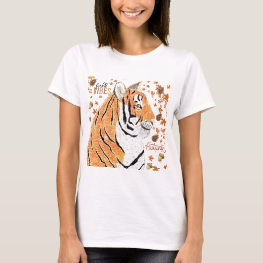 Herbst/Herbst Tiger T-Shirt (Vorderseite)
