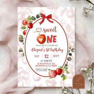 Herbst Herbst Toile Erster Geburtstag Einladung