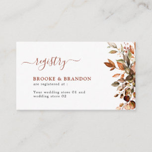 Herbst Herbst verlässt Rustikales Land Boho Weddin Begleitkarte