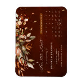 Herbst Herbst verlässt rustikales Land Save the Da Magnet (Vertikal)