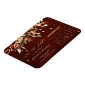 Herbst Herbst verlässt rustikales Land Save the Da Magnet (Linke Seite)