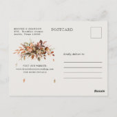 Herbst Herbst verlässt rustikales Land Save the Da Postkarte (Rückseite)
