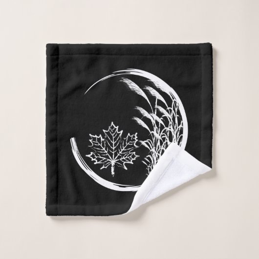 Herbst/Herbst-Wappen Badhandtuch Set (Waschlappen)