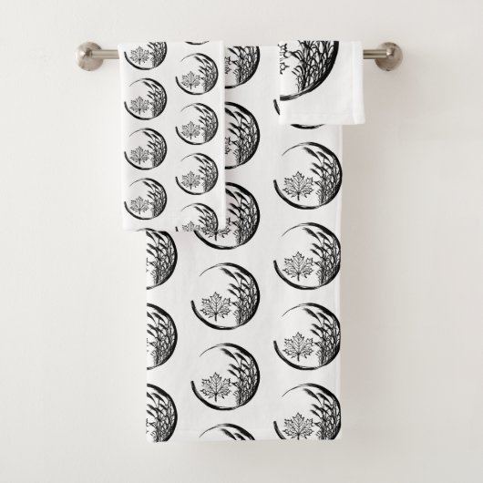 Herbst/Herbst-Wappen Badhandtuch Set (Insitu)