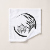 Herbst/Herbst-Wappen Badhandtuch Set (Waschlappen)