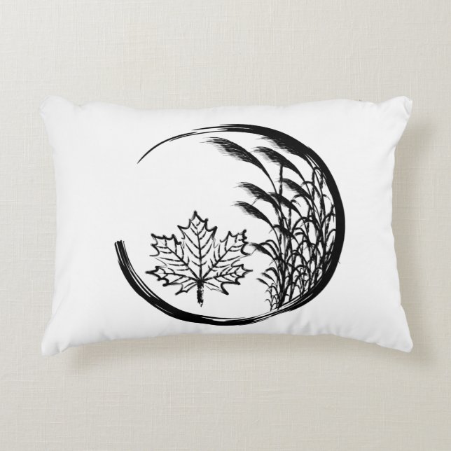 Herbst/Herbst-Wappen Dekokissen (Vorderseite)