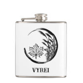 Herbst/Herbst-Wappen Flachmann (Vorderseite)