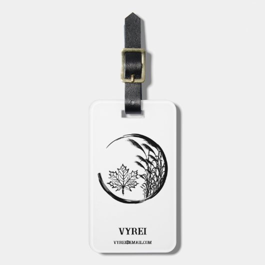 Herbst/Herbst-Wappen Gepäckanhänger (Vorderseite vertikal)