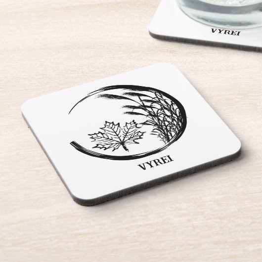 Herbst/Herbst-Wappen Getränkeuntersetzer (Linke Seite)