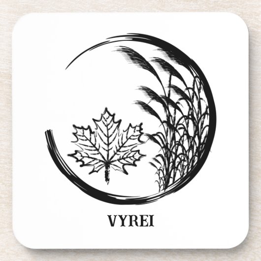 Herbst/Herbst-Wappen Getränkeuntersetzer (Vorderseite)