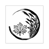 Herbst/Herbst-Wappen Gummistempel (Prägung)