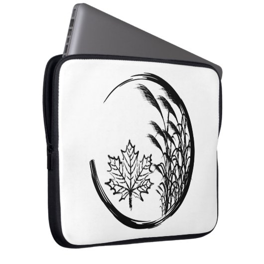 Herbst/Herbst-Wappen Laptopschutzhülle (Vorne Rechts)