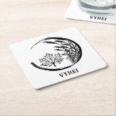 Herbst/Herbst-Wappen Rechteckiger Pappuntersetzer (angewinkelt)