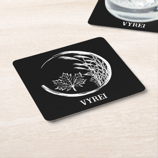 Herbst/Herbst-Wappen Rechteckiger Pappuntersetzer (angewinkelt)