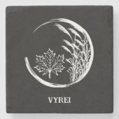 Herbst/Herbst-Wappen Steinuntersetzer (Vorderseite)