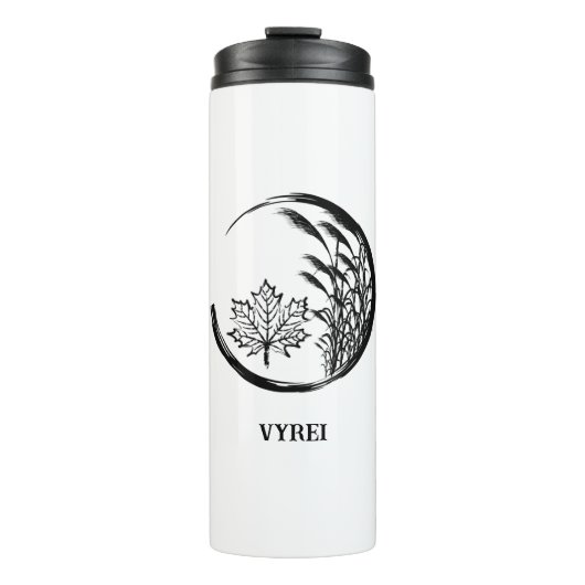 Herbst/Herbst-Wappen Thermosbecher (Vorderseite)