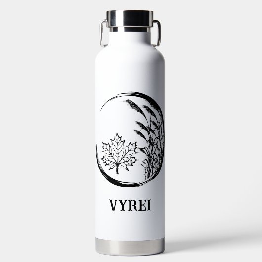 Herbst/Herbst-Wappen Trinkflasche (Vorderseite)