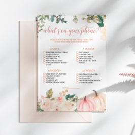 Herbst Herbst Was ist auf deiner Telefonkarte? Einladung