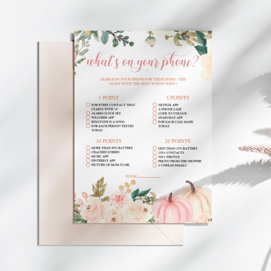 Herbst Herbst Was ist auf deiner Telefonkarte? Einladung