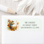 Herbst/Herbst-Wasserfarben-Eichhörnchen-Rücksendea (Insitu)