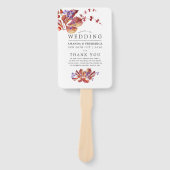 Herbst - Herbst-Wasserfarbenpräsenz Fächer (Vorderseite)