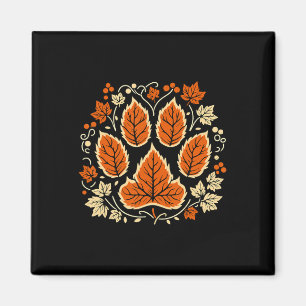 Herbst Herbst Weinleder Paw Erntedank Hund Lover D Magnet