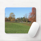 Herbst, Herbstblätter, Bäume und blauer Himmel Mousepad (Mit Mouse)