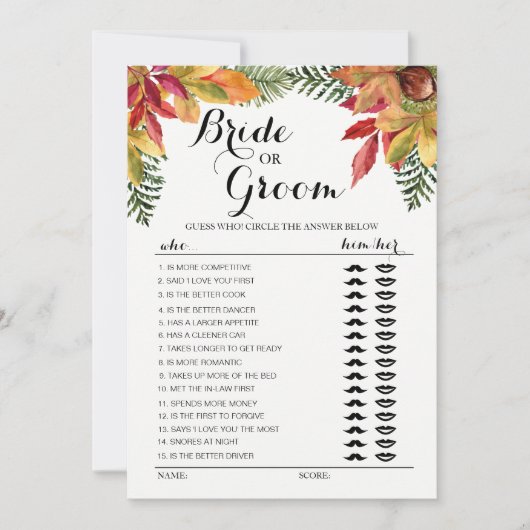 Herbst Herbstblüte oder Gärtnerspiel bearbeitbar Einladung (Vorderseite)