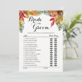 Herbst Herbstblüte oder Gärtnerspiel bearbeitbar Einladung (Stehend Vorderseite)