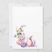 Herbst - Herbstblütendusche Einladung (Rückseite)