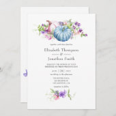 Herbst - Herbstblütenhochzeit Einladung (Vorne/Hinten)