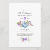 Herbst - Herbstblütenhochzeit Programm (Vorderseite)