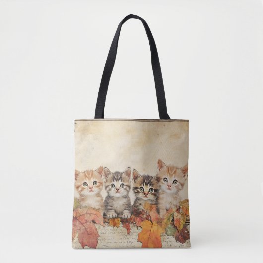 Herbst Herbsternte Katzen Tasche (Vorderseite)
