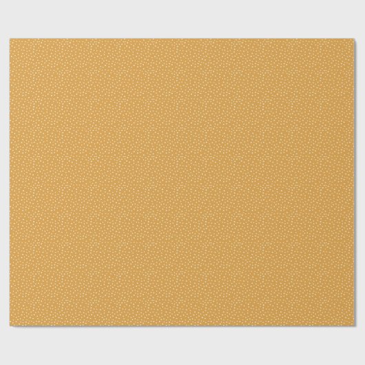 Herbst Herbstfarben Polka Dot Senf gelb Geschenkpapier (Flach)