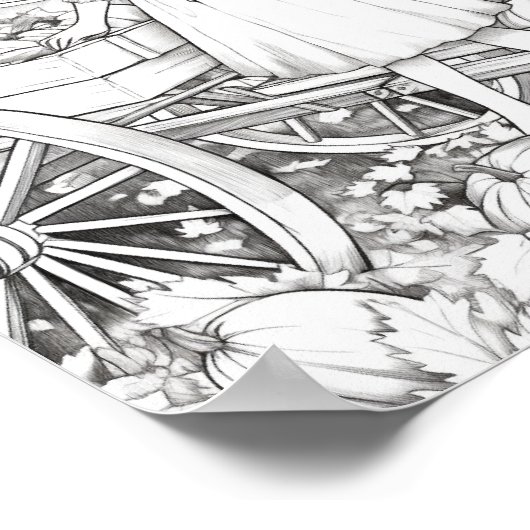 Herbst/Herbstfarben Poster (Ecke)