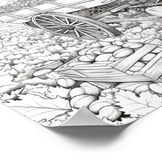 Herbst/Herbstfarben Poster (Ecke)