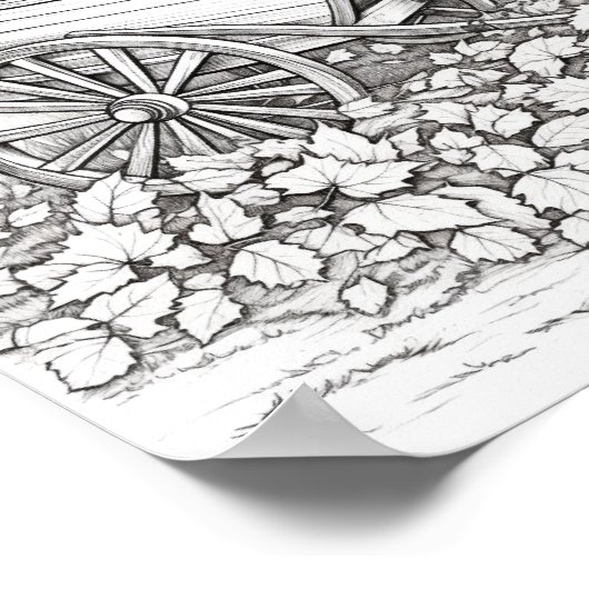 Herbst/Herbstfarben Poster (Ecke)