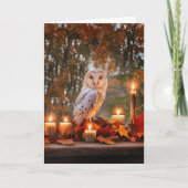 Herbst Herbstfarben von Equinox Barschuhn und Kerz Karte (Vorderseite)