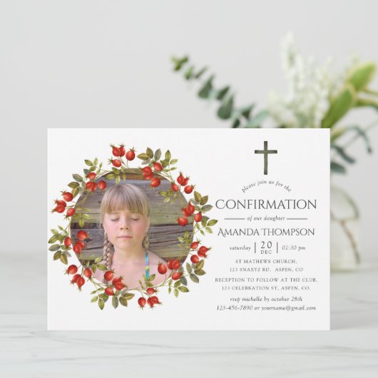 Herbst - Herbstfarbenbestätigung Einladung (Stehend Vorderseite)