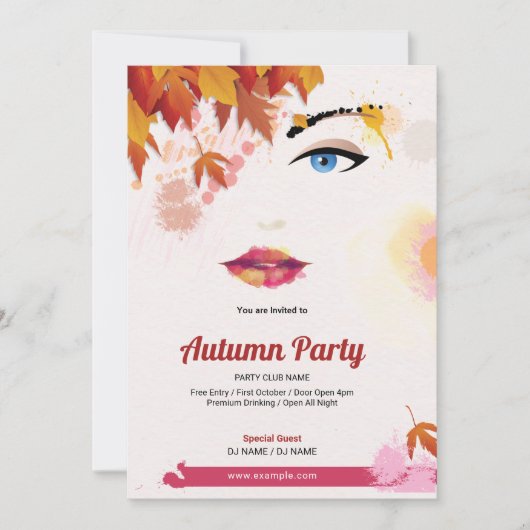 Herbst/Herbstfestival Flyer Einladung (Vorderseite)