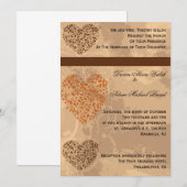 Herbst/Herbsthochzeit Einladung (Vorne/Hinten)