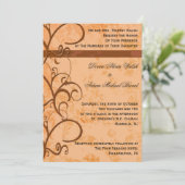 Herbst/Herbsthochzeit Einladung (Stehend Vorderseite)