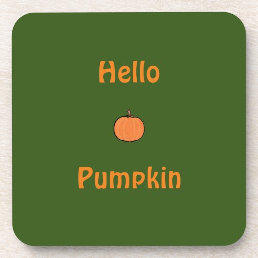 Herbst/Herbstkürbis Getränkeuntersetzer (Vorderseite)