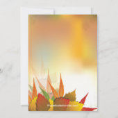 Herbst Herbstlaub Bridal Dusche Einladung (Rückseite)