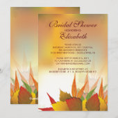 Herbst Herbstlaub Bridal Dusche Einladung (Vorne/Hinten)