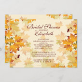 Herbst Herbstlaub Bridal Dusche Einladung (Vorne/Hinten)
