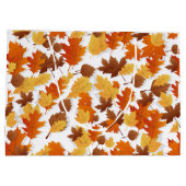 Herbst/Herbstlaub Geschenktasche. Bearbeitbare Mel Große Geschenktüte (Rückseite)