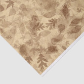 Herbst-Herbstlaub in Sepia Brown Seidenpapier (Ausschnitt)