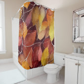 Herbst-Herbstlaub-Muster Duschvorhang (Beispiel)